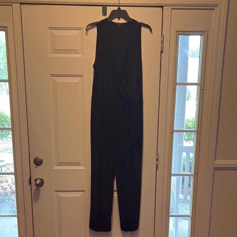 Tahari Black Jumpsuit Classic Design